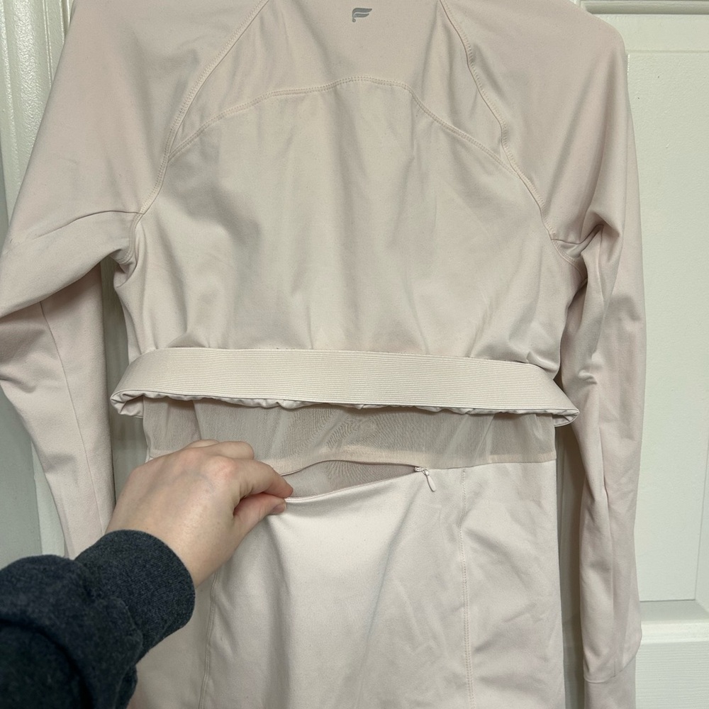 Light Pink Fabletics Zip-Up Jacket - Picture 3 of 3